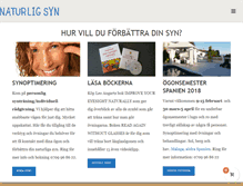 Tablet Screenshot of naturligsyn.se